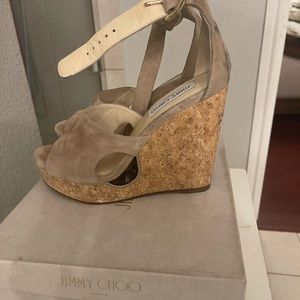 Jimmy Choo wedges. Gentle used
